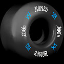 BONES WHEELS 100 Skateboard Wheels V4 Wide 100A 4pk Black