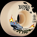 BONES WHEELS PRO STF Skateboard Wheels Ryan Crash & Burn 53mm V4 Wide 99A 4pk