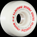 BONES WHEELS X PIZZANISTA! Fridge Magnets Wheels 56mm Skatepark Formula P5 Sidecuts White