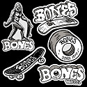 BONES WHEELS Night Watch Sticker 20 pack