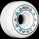 BONES WHEELS SPF Arrows Skateboard Wheels 84B 55mm 4pk White P5 Sidecut