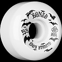BONES WHEELS STF Bats Skateboard Wheels 53mm 99a Easy Streets V5 Sidecuts 4pk White