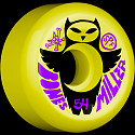 BONES WHEELS SPF Pro Miller Owl 54x31 P5 Skateboard Wheels 84B  4pk Yellow