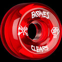 BONES WHEELS SPF Clear red 60x34 P5 Skateboard Wheels 84B 4pk