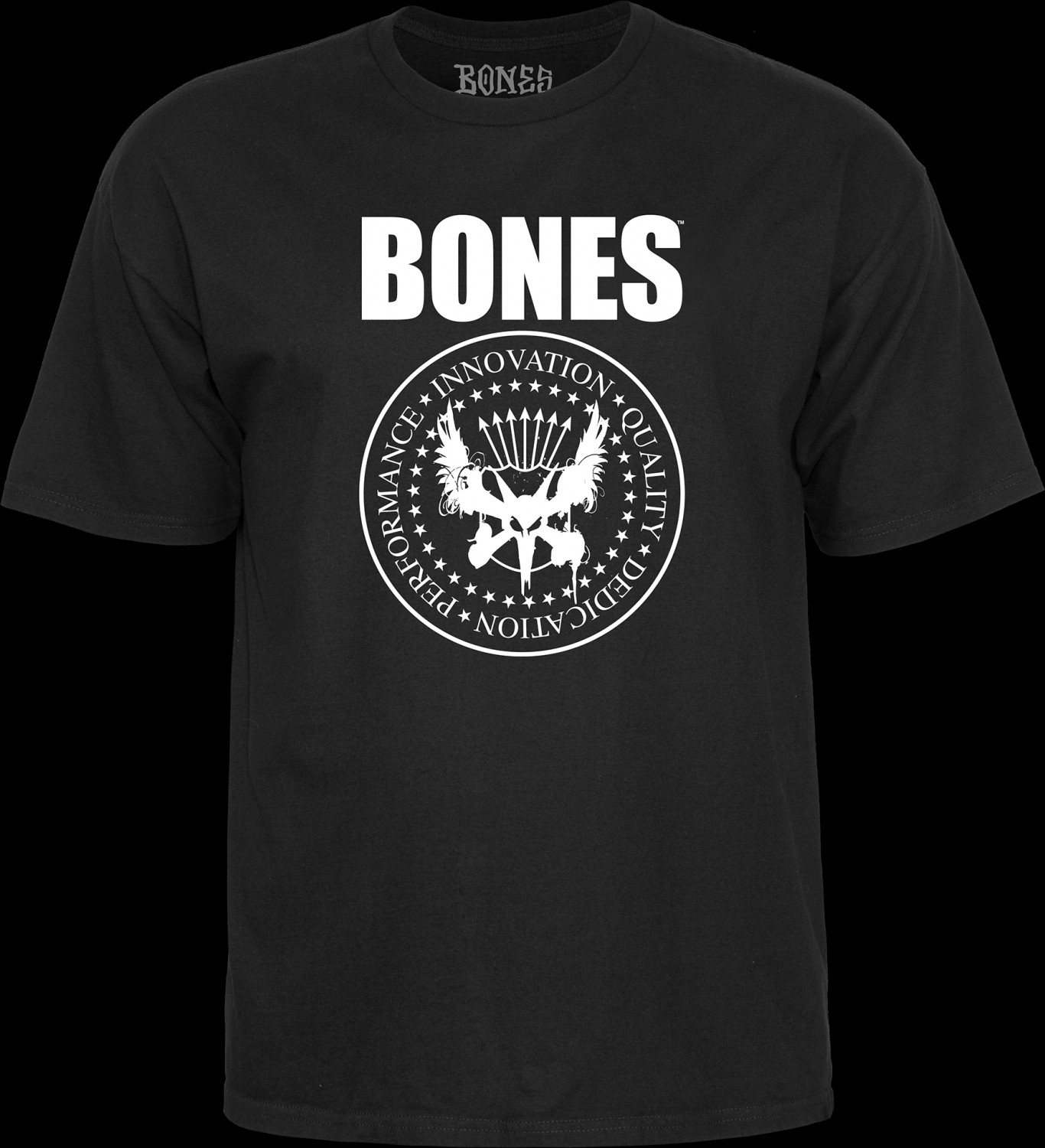 BONES WHEELS Joey T-shirt Black Photo #1 - Photo Gallery - BONES WHEELS