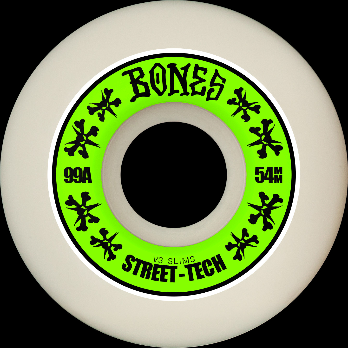 BONES WHEELS STF Skateboard Wheels STREET TECH FORMULA 54 V3 SLIMS 99A 4PK