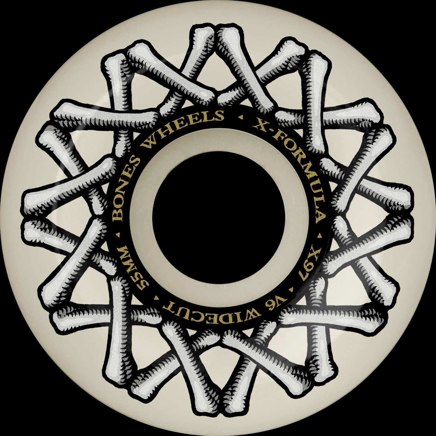 BONES WHEELS X-Formula Skateboard Wheels XF WIDECUT 55 V6 X