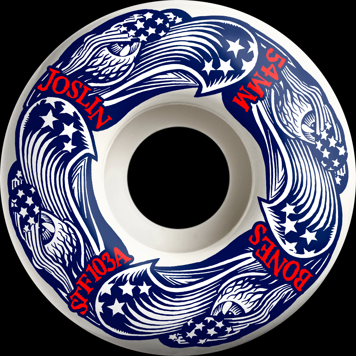 BONES WHEELS PRO STF Skateboard Wheels Joslin Freedom Foursome 54 V1