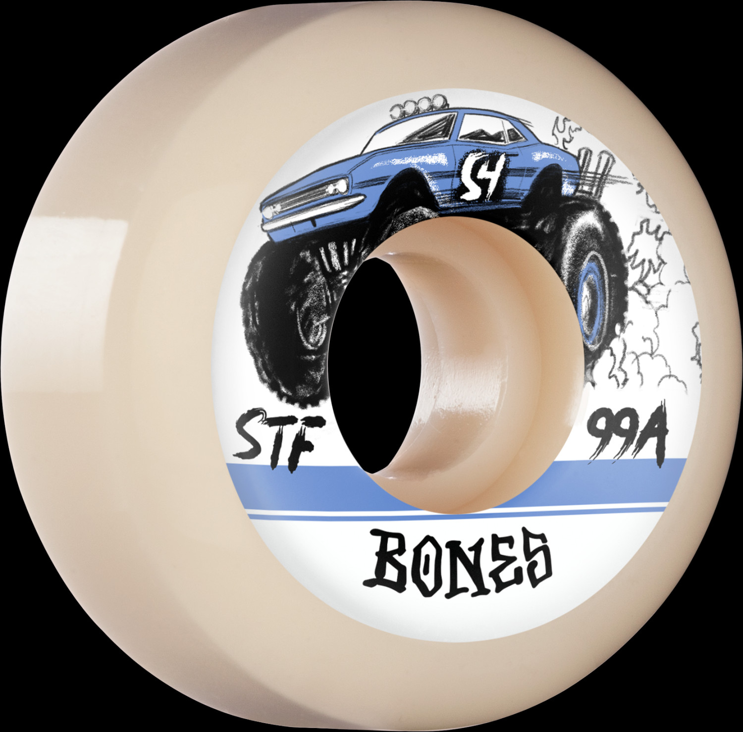 BONES WHEELS PRO STF Skateboard Wheels BONES Big Rigs 54mm V5 Sidecut