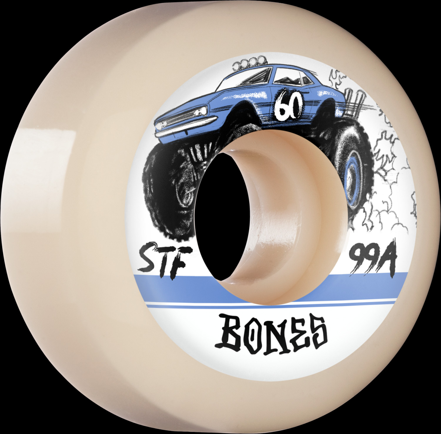 BONES WHEELS PRO STF Skateboard Wheels BONES Big Rigs 60mm V5 Sidecut