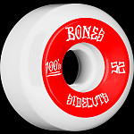 BONES WHEELS 100 #2 Skateboard Wheel 52mm 4pk White V5 Sidecut