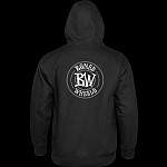 BONES WHEELS Branded Sweatshirt Hooded Black