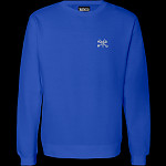 BONES WHEELS Jim Crew Sweatshirt Royal Blue
