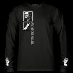 BONES WHEELS Terror Nacht Creeper Longsleeve T-shirt Black