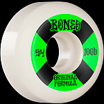 BONES WHEELS OG Formula Skateboard Wheels 100 #4 54mm V5 Sidecut 4pk White