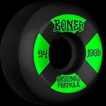 BONES WHEELS OG Formula Skateboard Wheels 100 #4 54mm V5 Sidecut 4pk Black