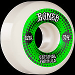 BONES WHEELS OG Formula Skateboard Wheels Originals 54mm V5 Sidecut 4pk White 100A
