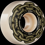 BONES WHEELS X-Formula Skateboard Wheels Gold Chain 52mm V1 Standard 97A 4pk