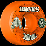 BONES WHEELS 100's OG Formula 53x34 V1 Skateboard Wheels 100a 4pk Asstd