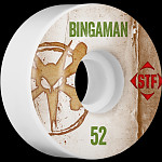 BONES WHEELS STF Pro Bingaman Team Vintage Wheel 52mm 4pk