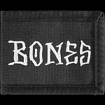 BONES WHEELS Lil Homie Wallet Black Canvas