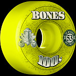 BONES WHEELS 100's OG Formula 53x34 V1 Skateboard Wheels 100a 4pk Asstd
