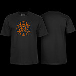BONES WHEELS Pentagram T-shirt Black