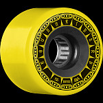 BONES WHEELS ATF Rough Rider Tank Skateboard Wheels 56mm 80a 4pk Yellow