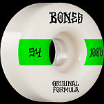 BONES WHEELS OG Formula Skateboard Wheels 100 #14 54mm V4 Wide 4pk White