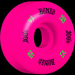 BONES WHEELS 100 Skateboard Wheels V1 Standard 53mm 100A 4pk Pink