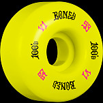 BONES WHEELS 100 Skateboard Wheels V1 Standard 53mm 100A 4pk Yellow