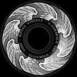 BONES WHEELS X-Formula Skateboard Wheels Death Angels 56mm V6 Widcuts 97A 4pk