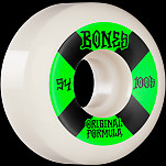 BONES WHEELS OG Formula Skateboard Wheels 100 #4 54mm V5 Sidecut 4pk White