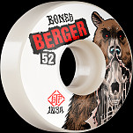 BONES WHEELS PRO STF Skateboard Wheels Berger Skinned 52mm V3 Slims 103A 4pk