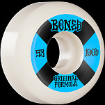 BONES WHEELS OG Formula Skateboard Wheels 100 #4 53mm V5 Sidecut 4pk White