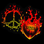 BONES WHEELS Heart & Soul 4" Sticker 20pk