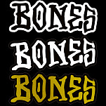 BONES WHEELS 3" BONES Sticker 20pk