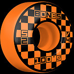 BONES WHEELS OG Formula Skateboard Wheels Block Party 52mm V4 Wide 100A 4pk Orange