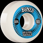 BONES WHEELS OG Formula Skateboard Wheels Originals 53mm V5 Sidecut 4pk White 100A