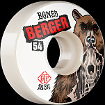 BONES WHEELS PRO STF Skateboard Wheels Berger Skinned 54mm V3 Slims 103A 4pk