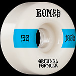 BONES WHEELS OG Formula Skateboard Wheels 100 #14 53mm V4 Wide 4pk White
