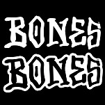BONES WHEELS 5" BONES Sticker 20pk Black & White