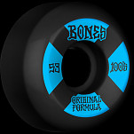 BONES WHEELS OG Formula Skateboard Wheels 100 #4 53mm V5 Sidecut 4pk Black