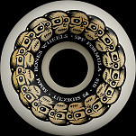BONES WHEELS SPF Skateboard Wheels Circle Skulls 58mm P5 Sidecut 81B 4pk White