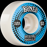 BONES WHEELS OG Formula Skateboard Wheels Originals 53mm V4 Wide 4pk White 100A
