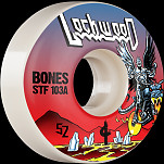 BONES WHEELS PRO STF Skateboard Wheels Lockwood Metal 52mm V3 Slims 103A 4pk