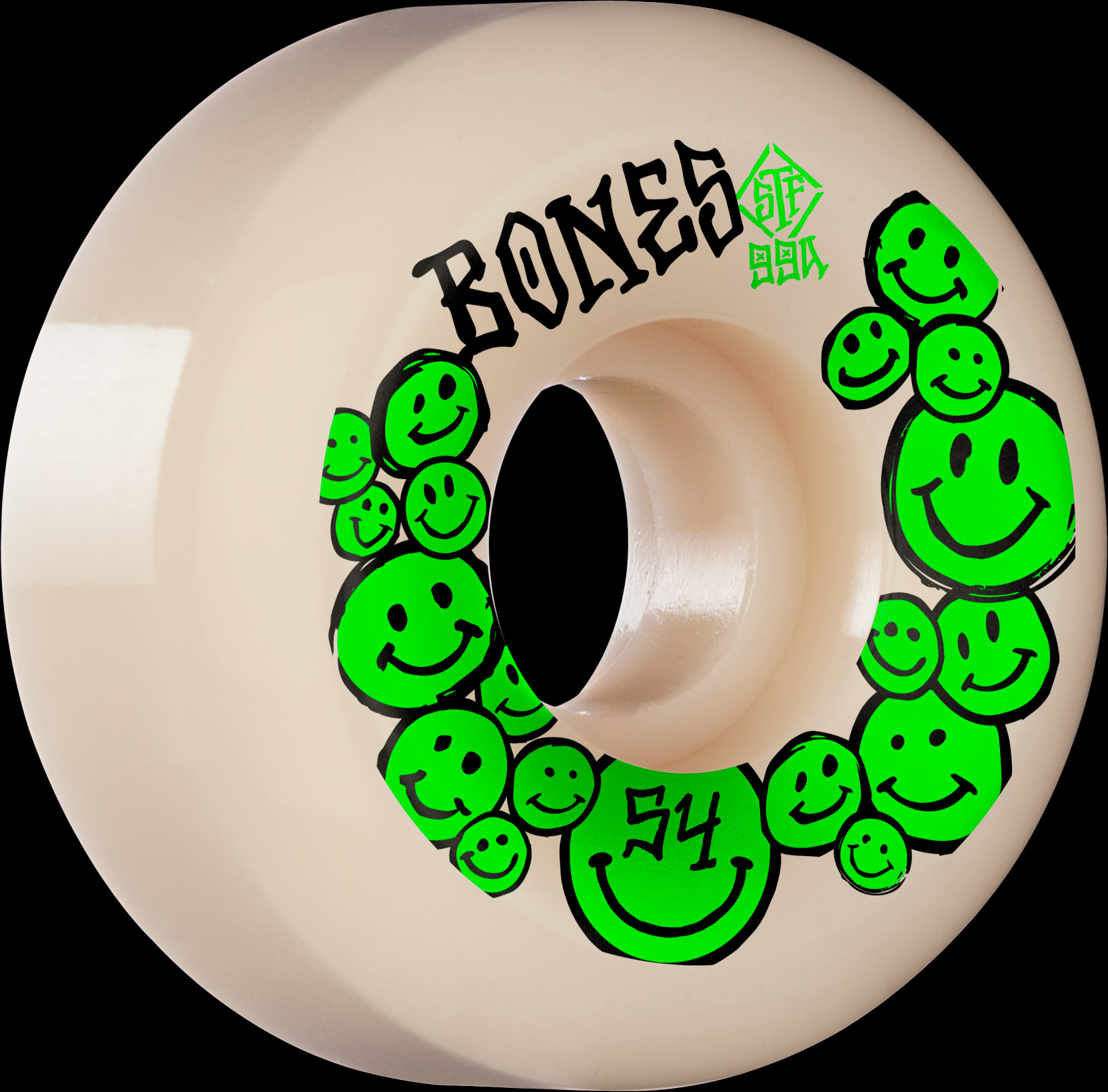 BONES WHEELS STF Skateboard Wheels Happiness 54mm V5 Sidecut 99A