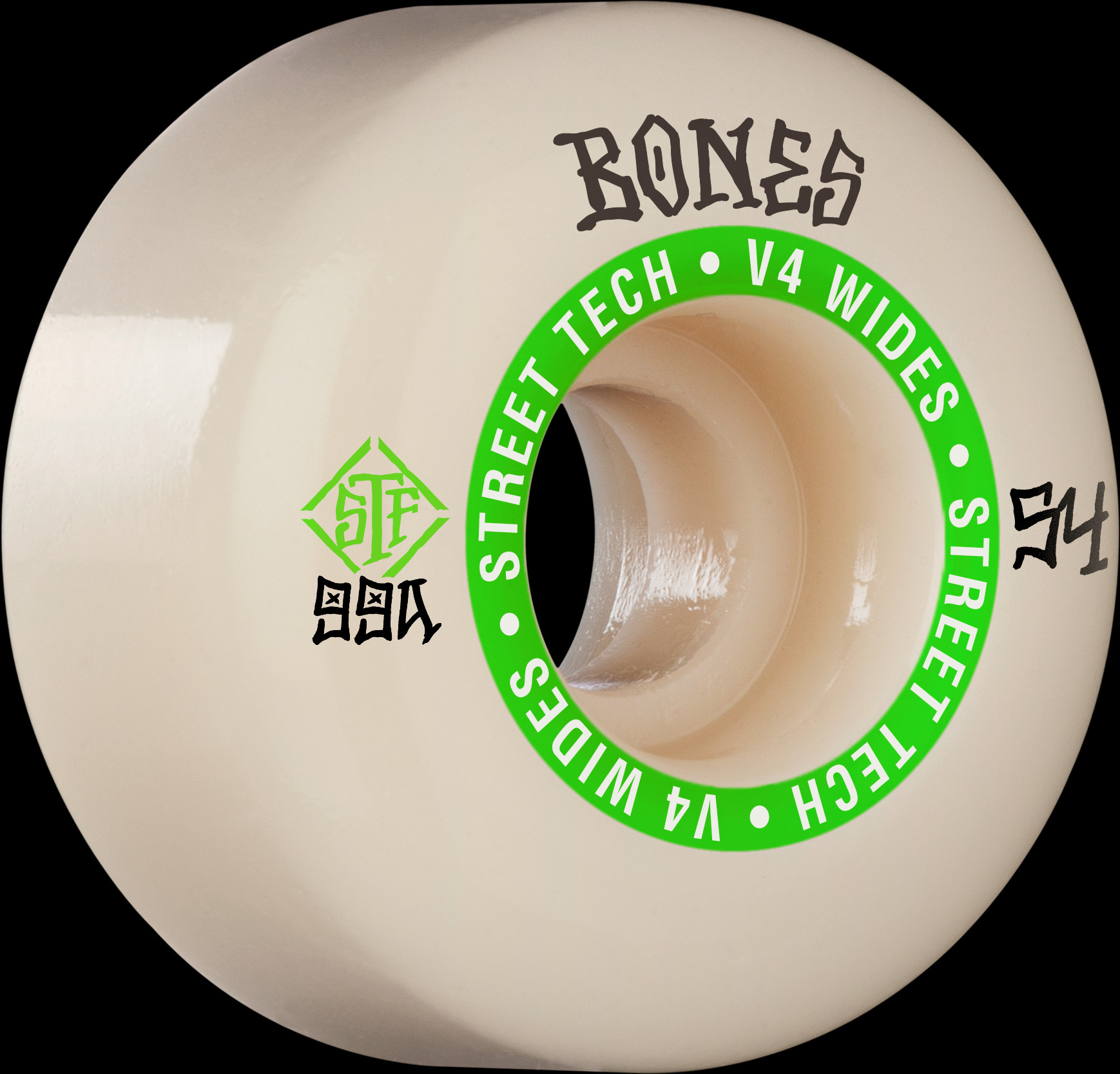 フォーリングボーンズ BONES WHEELS STF Skateboard Wheels Ninety-Nines 54mm V4 Wide 99a