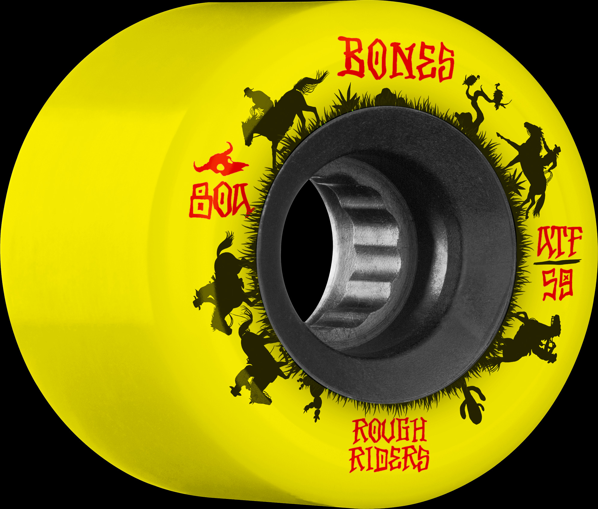 BONES WHEELS ATF Rough Rider Skateboard Wheels Wranglers 59mm 80a