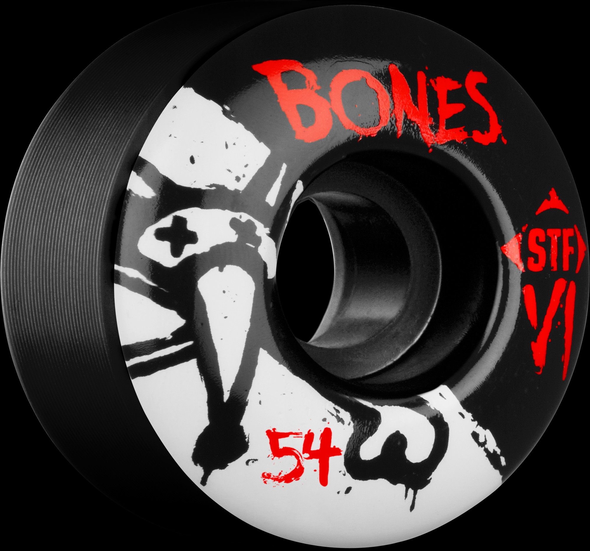 BONES WHEELS STF V1 Series 54mm Black(4 pack) - BONES WHEELS
